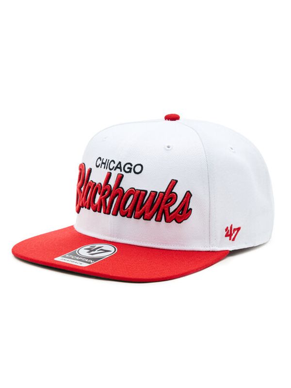 47 Brand 47 Brand Šilterica NHL Chicago Blackhawks Crosstown Script Two tone '47 CAPTAIN H-CTWTT04WBP-WH Bijela