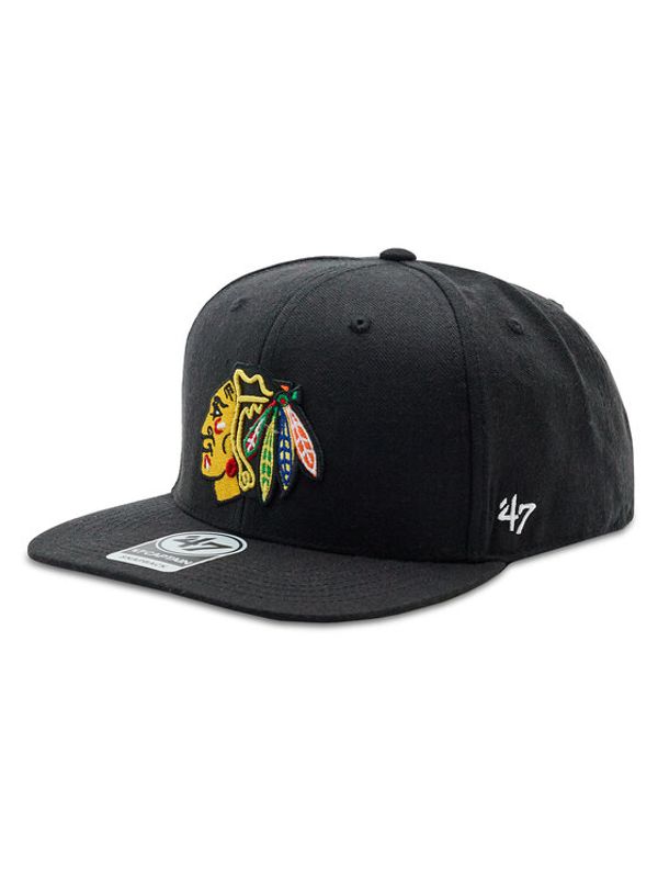 47 Brand 47 Brand Šilterica NHL Chicago Blackhawks No Shot '47 CAPTAIN H-NSHOT04WBP-BKB Crna