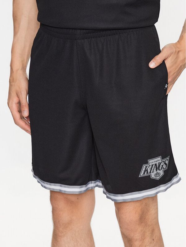 47 Brand 47 Brand Sportske kratke hlače Los Angeles Kings Back Court 47 Grafton Shorts Crna Regular Fit