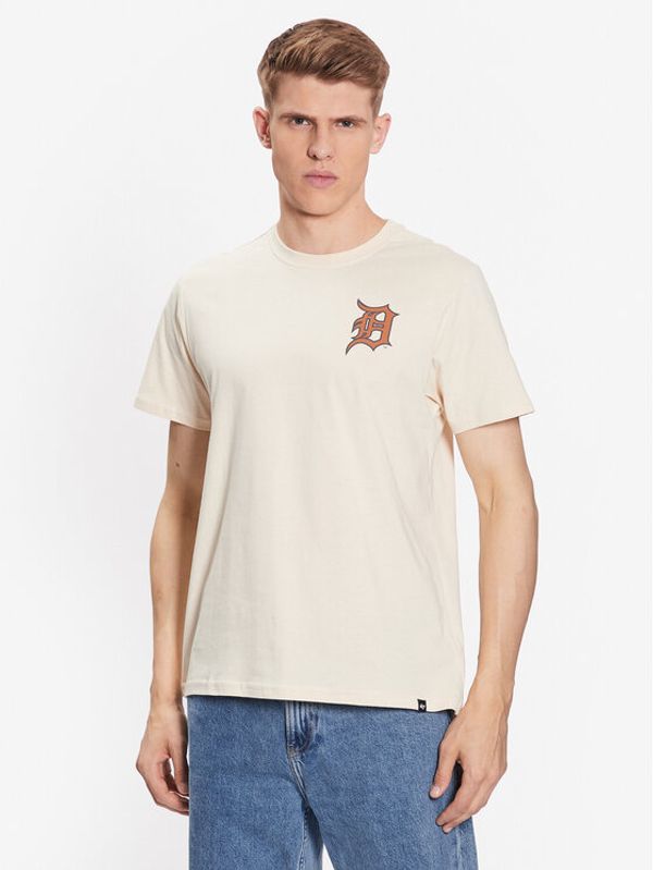 47 Brand 47 Brand T-shirt Detroit Tigers Backer '47 Echo Tee Bež Regular Fit