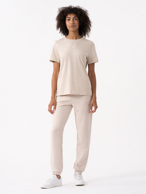 4F 4F Donji dio trenerke 4FAW23TTROF472 Bež Regular Fit