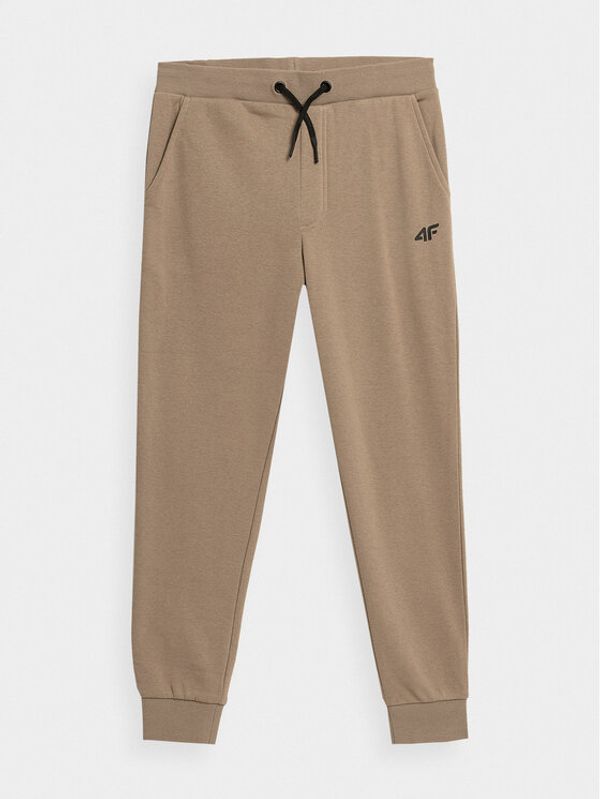 4F 4F Donji dio trenerke 4FJAW23TTROM411 Bež Regular Fit