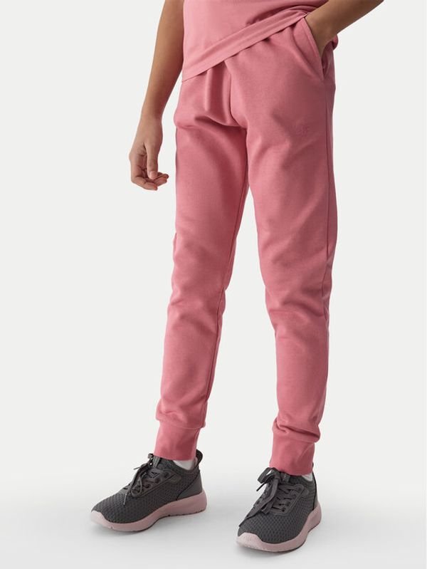 4F 4F Donji dio trenerke 4FJWSS24TTROF587 Ružičasta Regular Fit