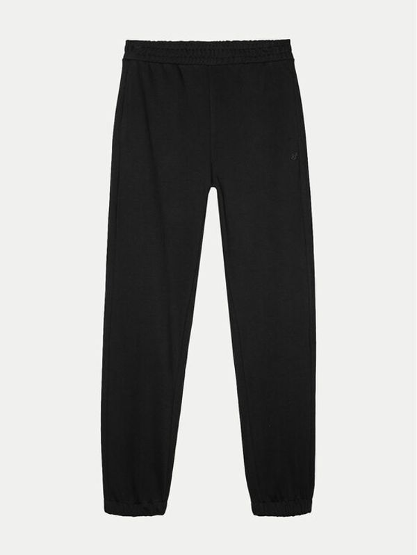 4F 4F Donji dio trenerke Unisex 4FWAW24TTROU0826 Crna Loose Fit