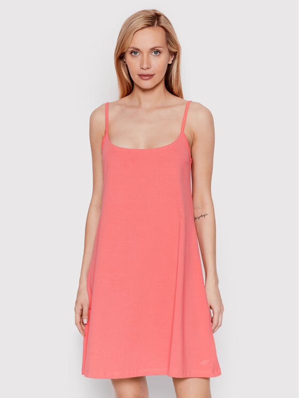 4F 4F Haljina za svaki dan H4L22-SUDD016 Ružičasta Relaxed Fit