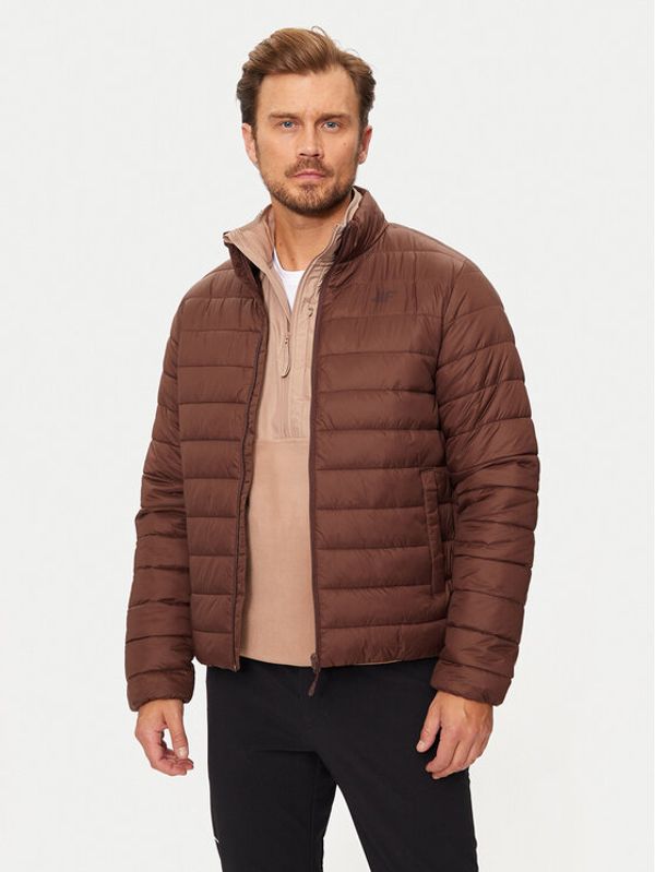 4F 4F Pernata jakna 4FWAW24TDJAM483 Smeđa Regular Fit