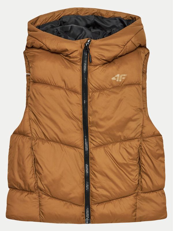 4F 4F Prsluk 4FJWAW24TVJAM134 Smeđa Regular Fit