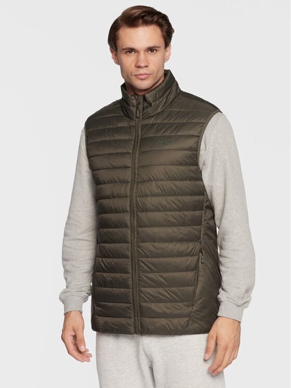 4F 4F Prsluk H4Z22-KUMP001 Kaki Regular Fit