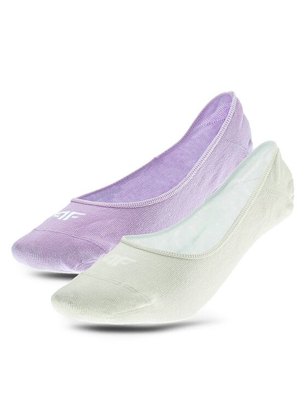 4F 4F Set od 2 para ženskih niskih čarapa 4FWMM00USOCF273 Šarena