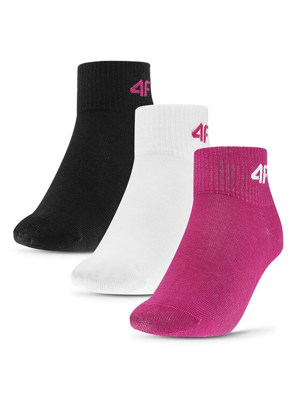 4F 4F Set od 3 para dječjih niskih čarapa 4FJWAW23USOCF228 Šarena