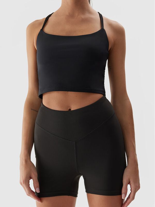 4F 4F Sportske kratke hlače 4FAW23TFSHF301 Siva Slim Fit