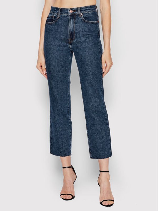 7 For All Mankind 7 For All Mankind Traperice Logan Stovepipe JSSLC100UC Tamnoplava Relaxed Fit