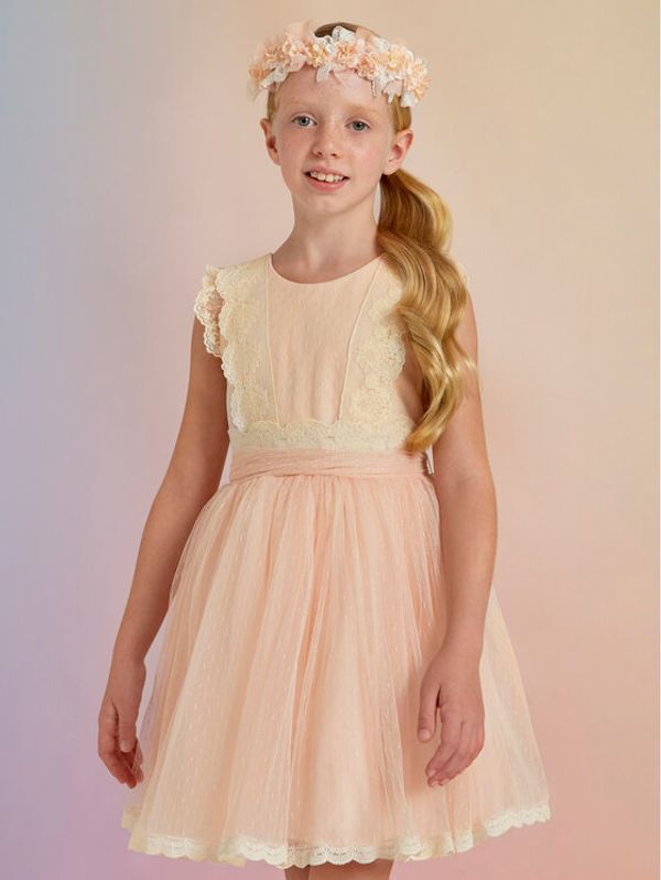 Abel & Lula Abel & Lula Elegantna haljina 5037 Narančasta Regular Fit