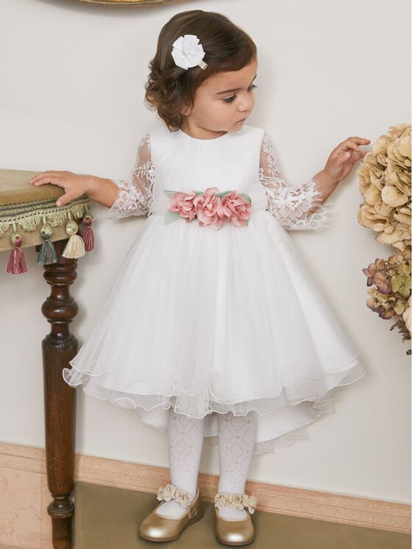 Abel & Lula Abel & Lula Elegantna haljina 5509 Bijela Regular Fit