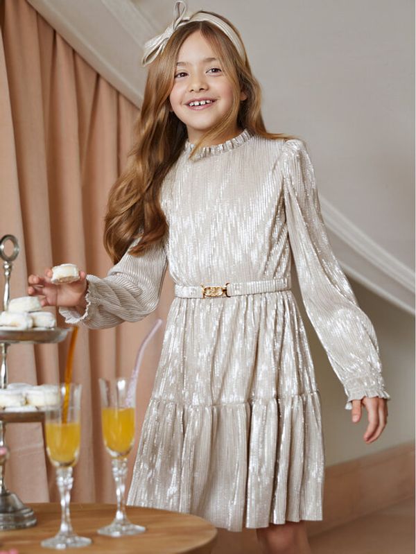 Abel & Lula Abel & Lula Elegantna haljina 5534 Zlatna Regular Fit