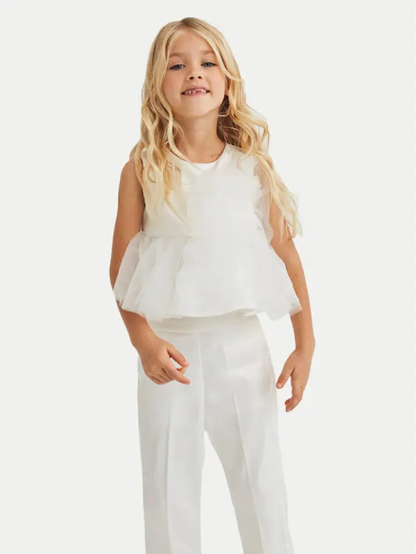Abel & Lula Abel & Lula Komplet topića i hlača 5235 Bijela Slim Fit