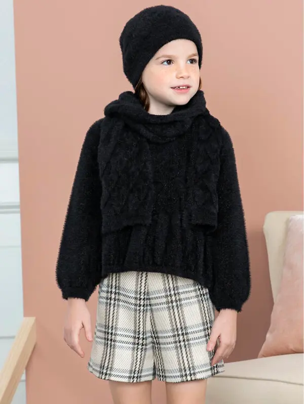 Abel & Lula Abel & Lula Kratke hlače 5.761 Écru Regular Fit