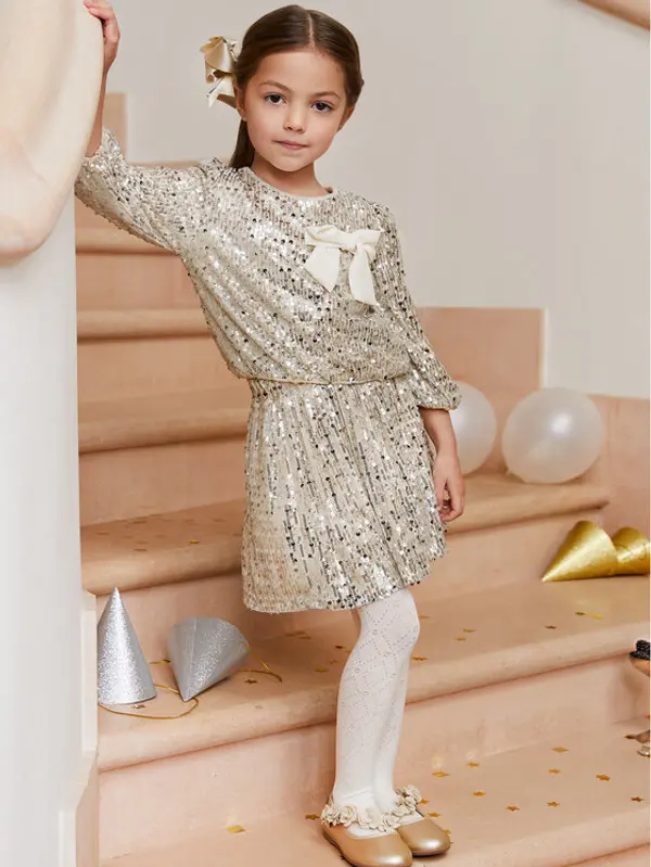Abel & Lula Abel & Lula Set majica dugih rukava i hlače 5544 Écru Regular Fit