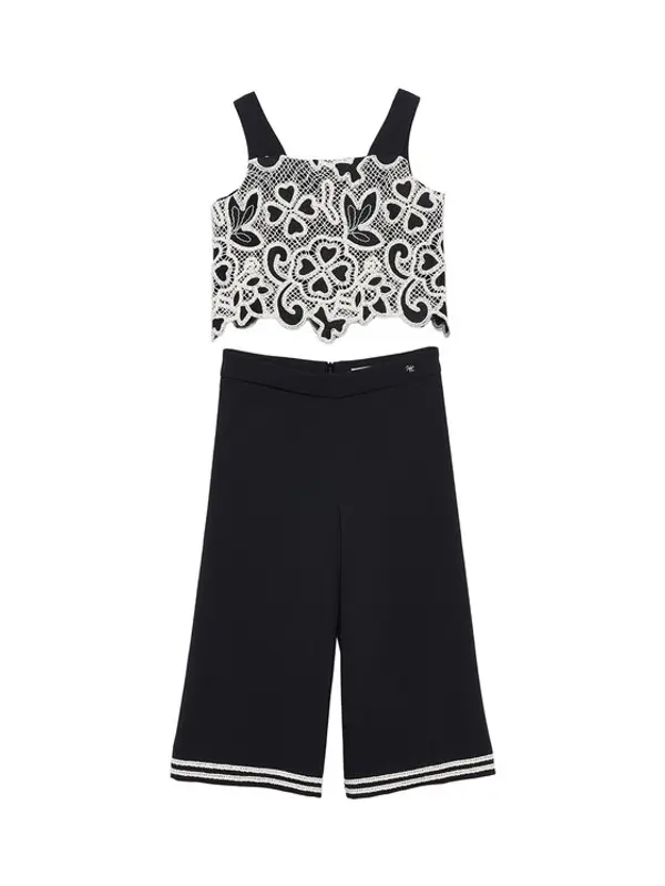 Abel & Lula Abel & Lula Set majica i hlače 5217 Crna Regular Fit