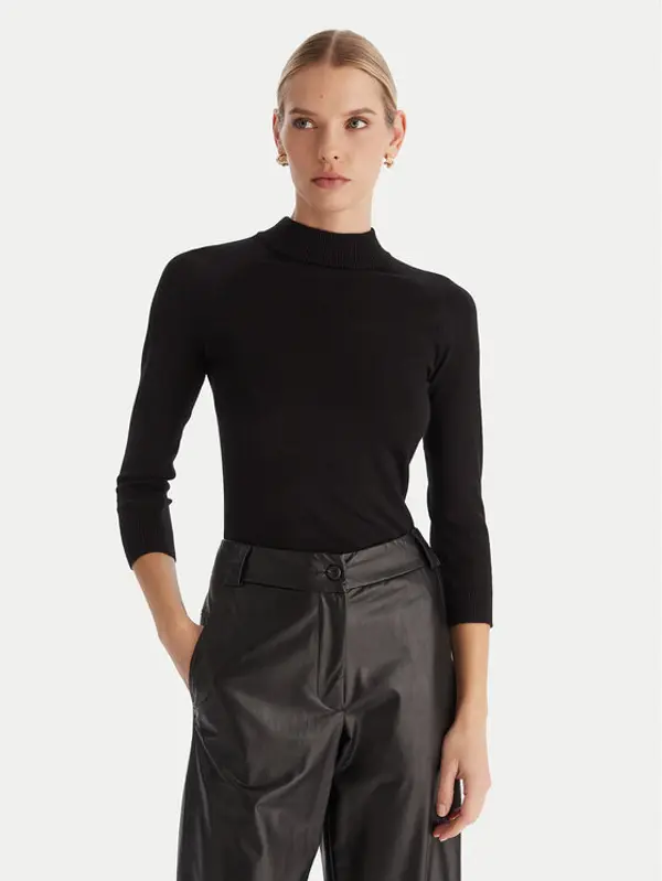 ACCESS FASHION ACCESS FASHION Dolčevita 54-8072 Crna Slim Fit