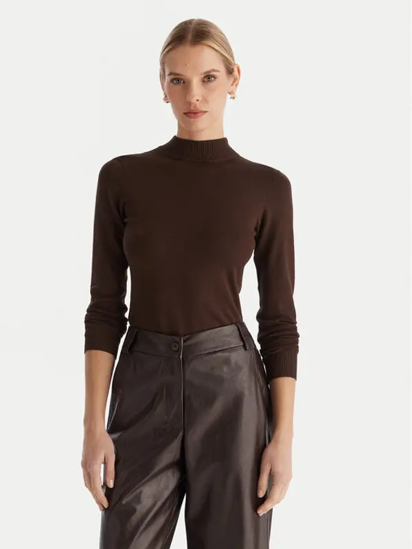 ACCESS FASHION ACCESS FASHION Dolčevita 54-8074 Smeđa Slim Fit