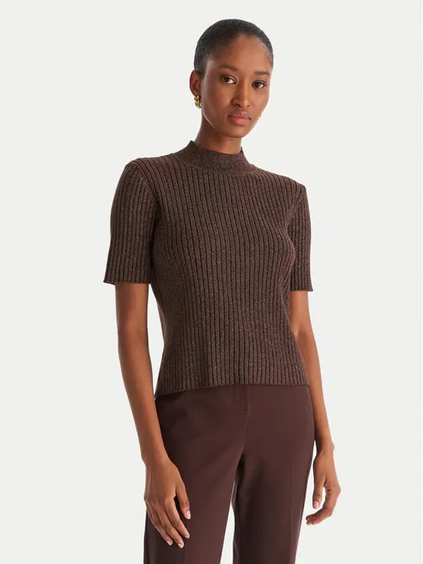 ACCESS FASHION ACCESS FASHION Džemper 54-8046 Smeđa Slim Fit