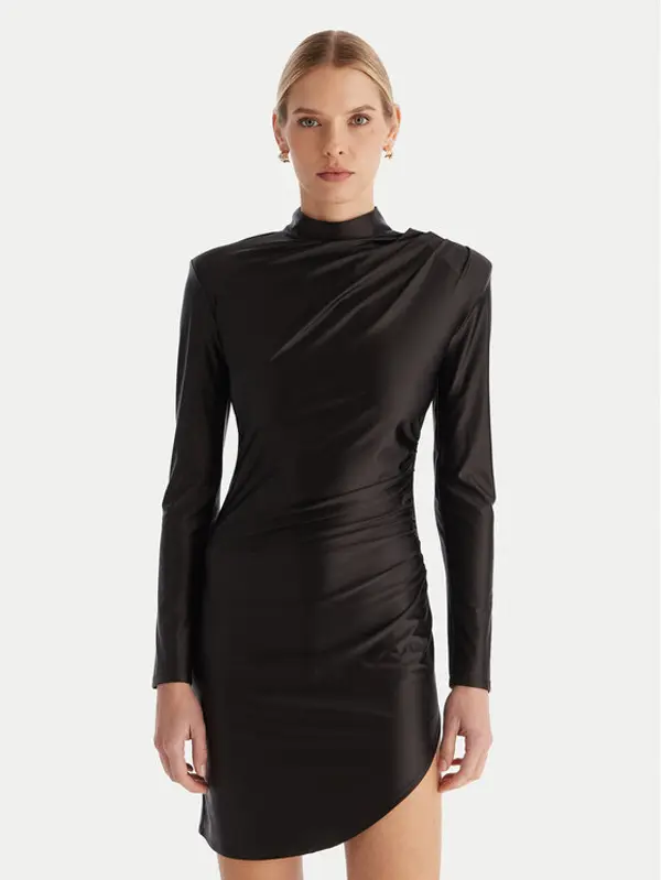 ACCESS FASHION ACCESS FASHION Koktel haljina 54-3037-170 Crna Slim Fit