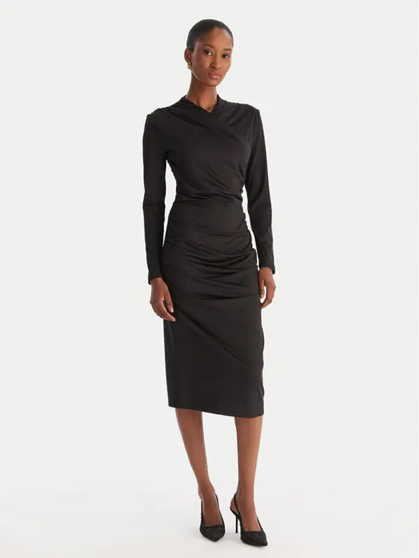 ACCESS FASHION ACCESS FASHION Koktel haljina 54-3040-225 Crna Slim Fit