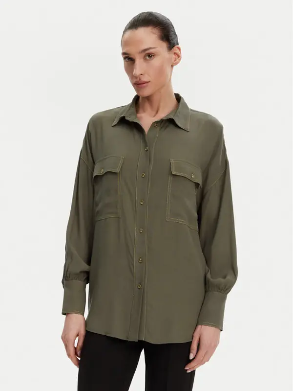 ACCESS FASHION ACCESS FASHION Košulja 53-7006-394 Zelena Relaxed Fit