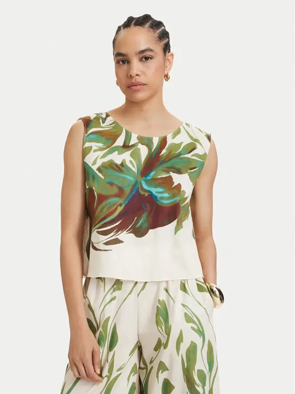 ACCESS FASHION ACCESS FASHION Top 63-2078-0250 Krem Regular Fit