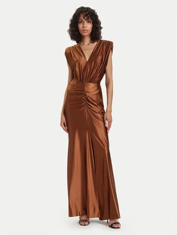 ACCESS FASHION ACCESS FASHION Večernja haljina 63-3333-124 Smeđa Regular Fit