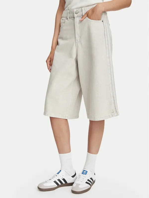 Adidas adidas Bermude KQ6477 Svijetlo bež Oversize