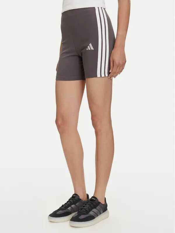 Adidas adidas Biciklističke hlače Essentials 3-Stripes JD0915 Siva Slim Fit