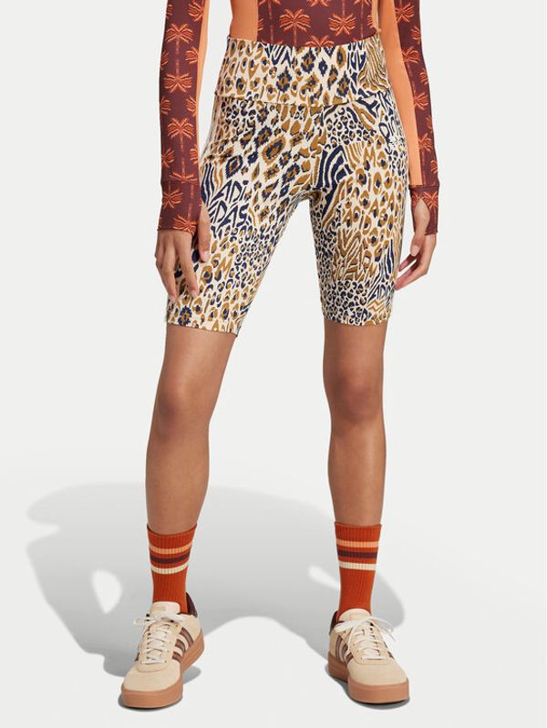 adidas adidas Biciklističke hlače FARM Rio Bike IV9736 Bež Slim Fit