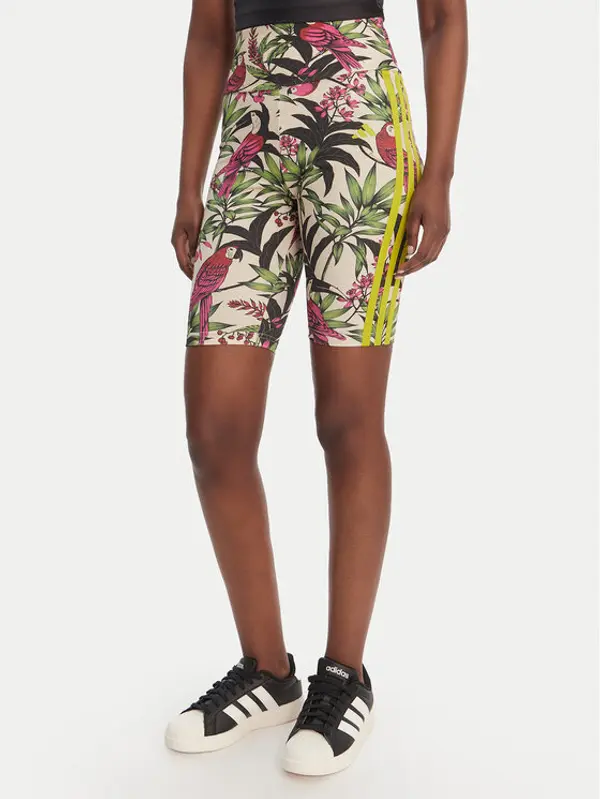 Adidas adidas Biciklističke hlače Farm Rio Bike KD4612 Šarena Slim Fit