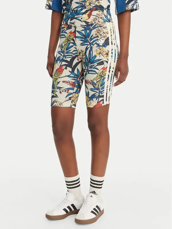 Adidas adidas Biciklističke hlače Farm Rio Bike KD4613 Šarena Slim Fit