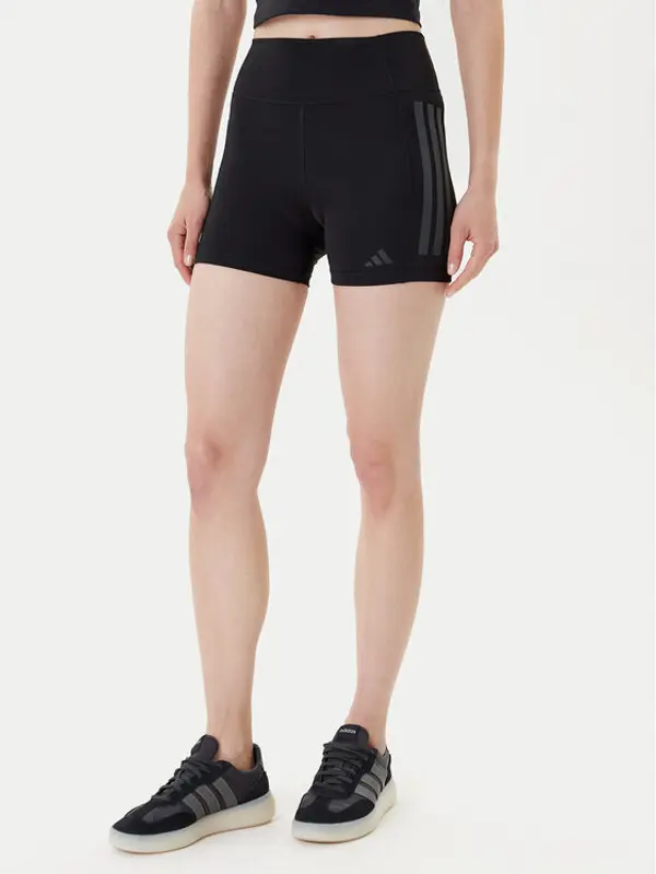 Adidas adidas Biciklističke hlače Optime 3-Stripes JG6144 Crna Slim Fit