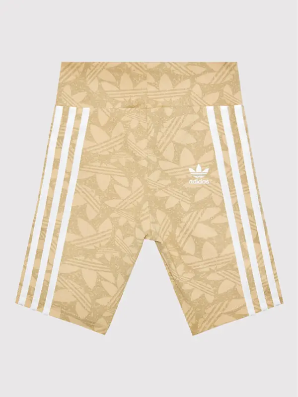 Adidas adidas Biciklističke kratke hlače Cycling HC7068 Bež Slim Fit