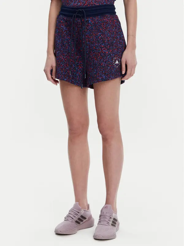 adidas by stella mccartney adidas by Stella McCartney Sportske kratke hlače Printed JG3608 Tamnoplava Loose Fit