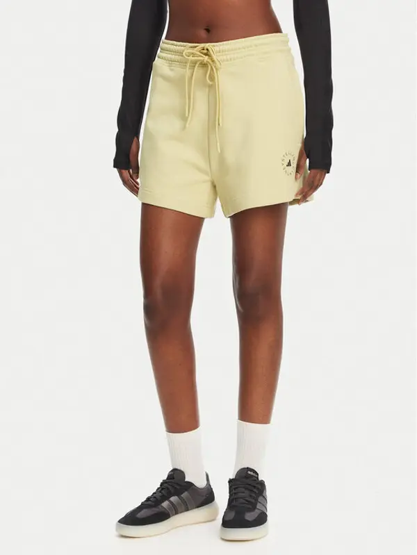 adidas by stella mccartney adidas by Stella McCartney Sportske kratke hlače True Casuals JI5059 Žuta Loose Fit