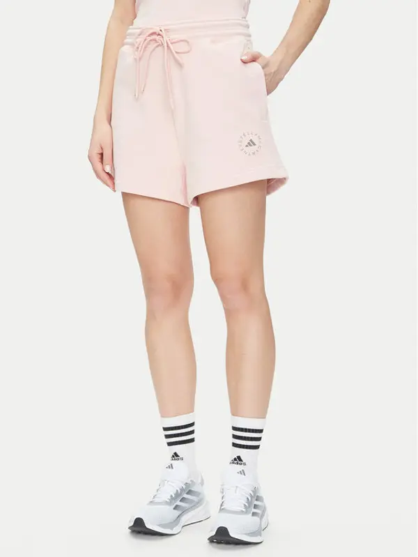 adidas by stella mccartney adidas by Stella McCartney Sportske kratke hlače True Casuals JI5060 Ružičasta Loose Fit