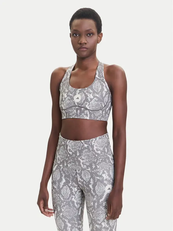 adidas by stella mccartney adidas by Stella McCartney Sportski grudnjak Power Impact JM6092 Bež Slim Fit
