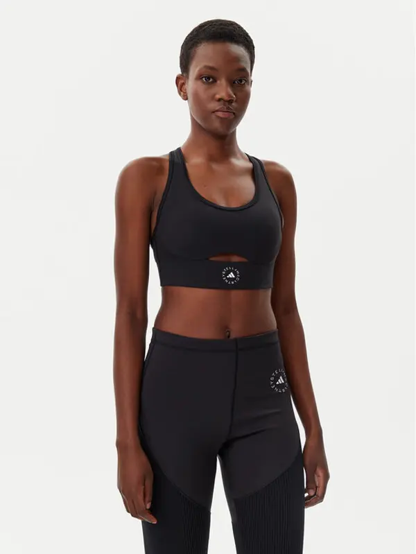 adidas by stella mccartney adidas by Stella McCartney Sportski grudnjak TrueStrength IW6373 Crna Slim Fit