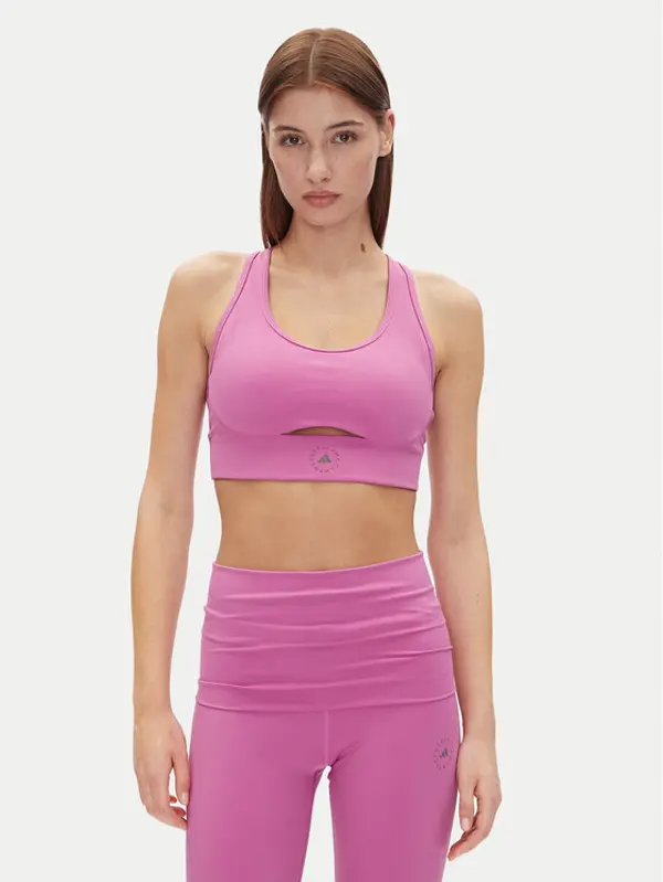 adidas by stella mccartney adidas by Stella McCartney Sportski grudnjak TrueStrength JJ1639 Ružičasta Slim Fit