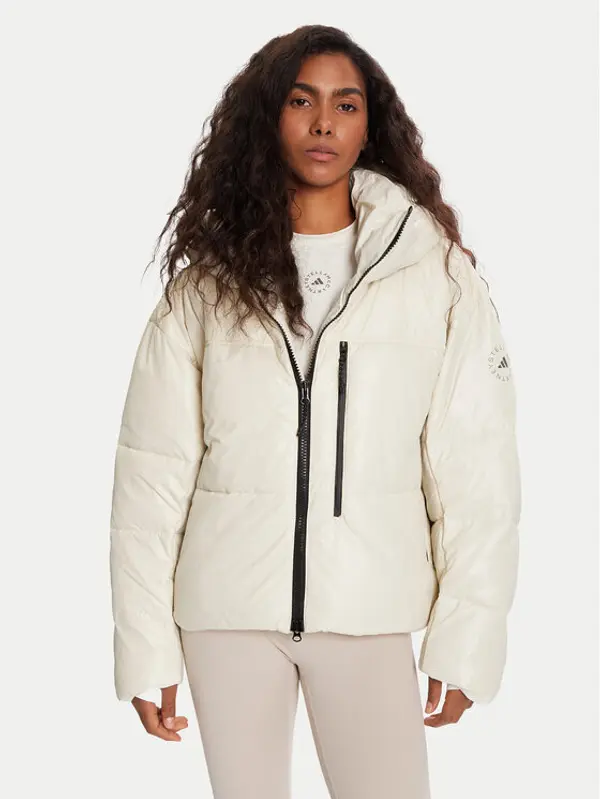 adidas by stella mccartney adidas by Stella McCartney Zimska jakna JV8548 Bež Loose Fit
