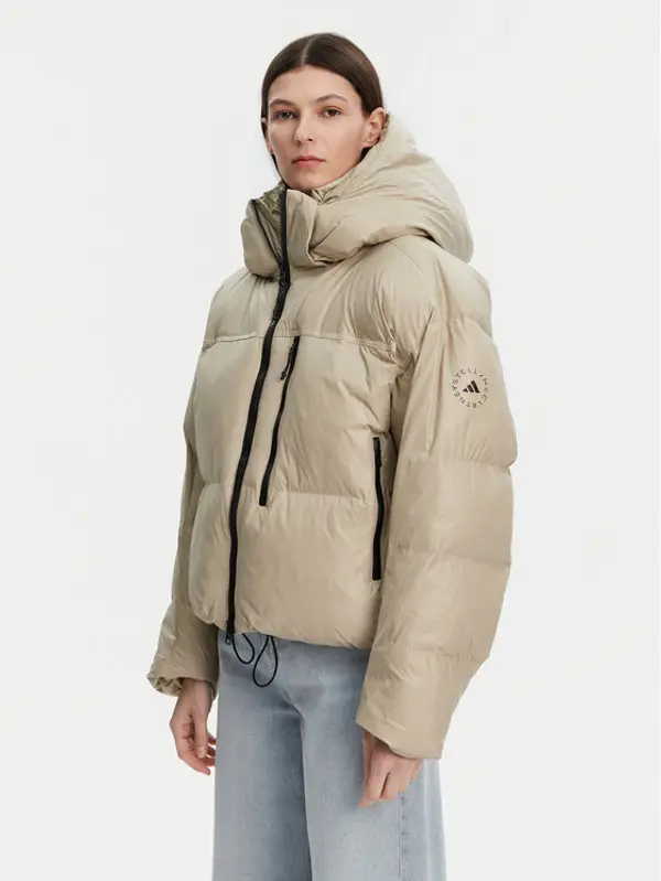 adidas by stella mccartney adidas by Stella McCartney Zimska jakna Winter JI5198 Bež Loose Fit