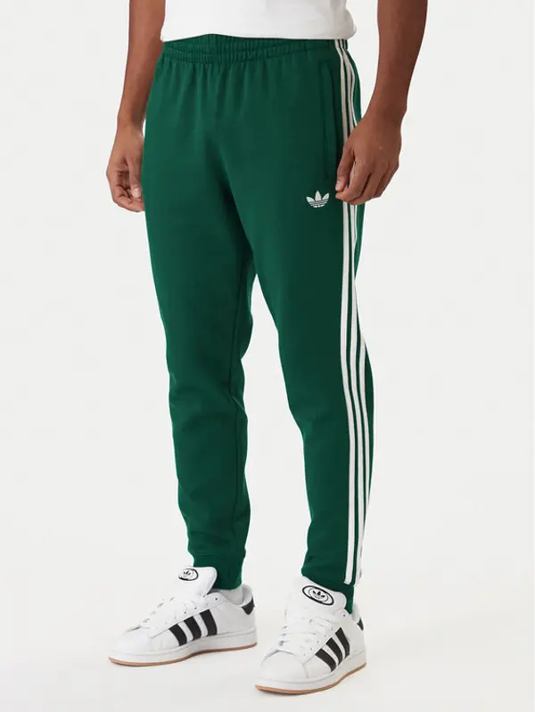 Adidas adidas Donji dio trenerke 3-Stripes KE3559 Zelena Slim Fit