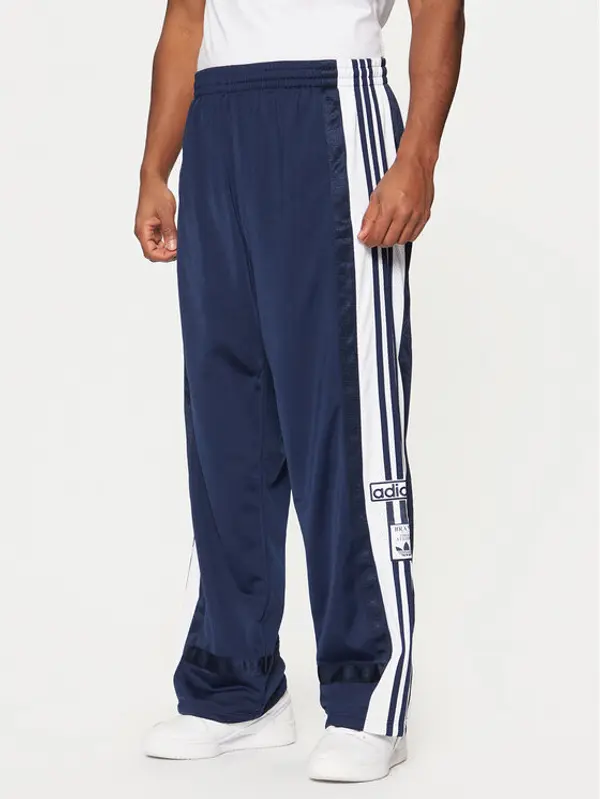 Adidas adidas Donji dio trenerke Adibreak JD4268 Tamnoplava Loose Fit