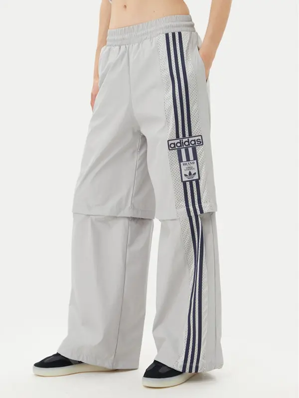 Adidas adidas Donji dio trenerke Adibreak JJ3122 Siva Regular Fit