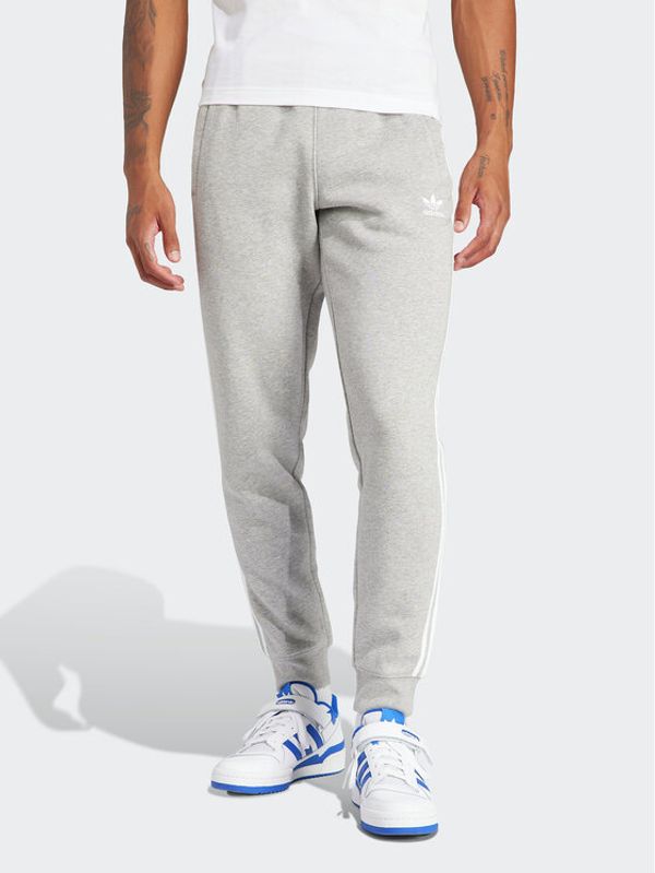 adidas adidas Donji dio trenerke adicolor 3-Stripes IM9318 Siva Slim Fit